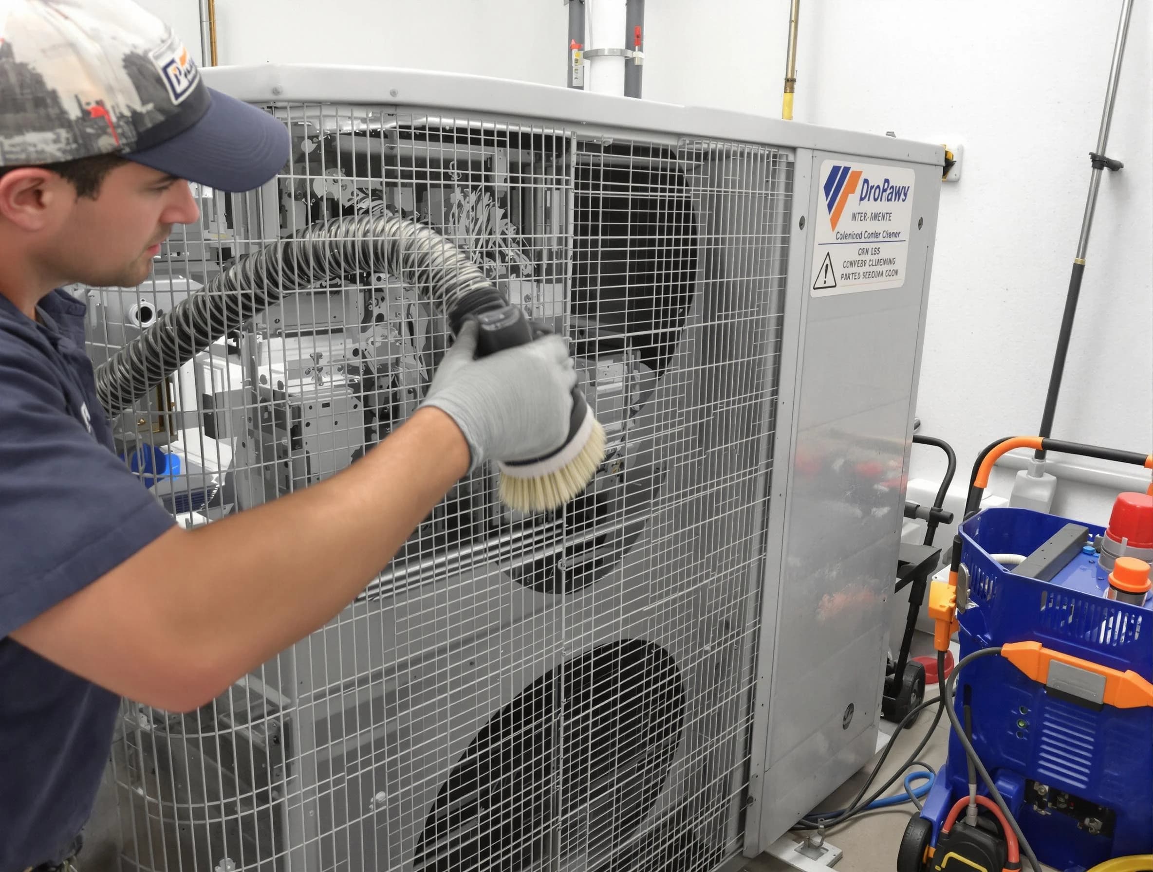 Kennesaw Air Duct Cleaning specialist performing precision AC coil cleaning for improved system performance in Kennesaw