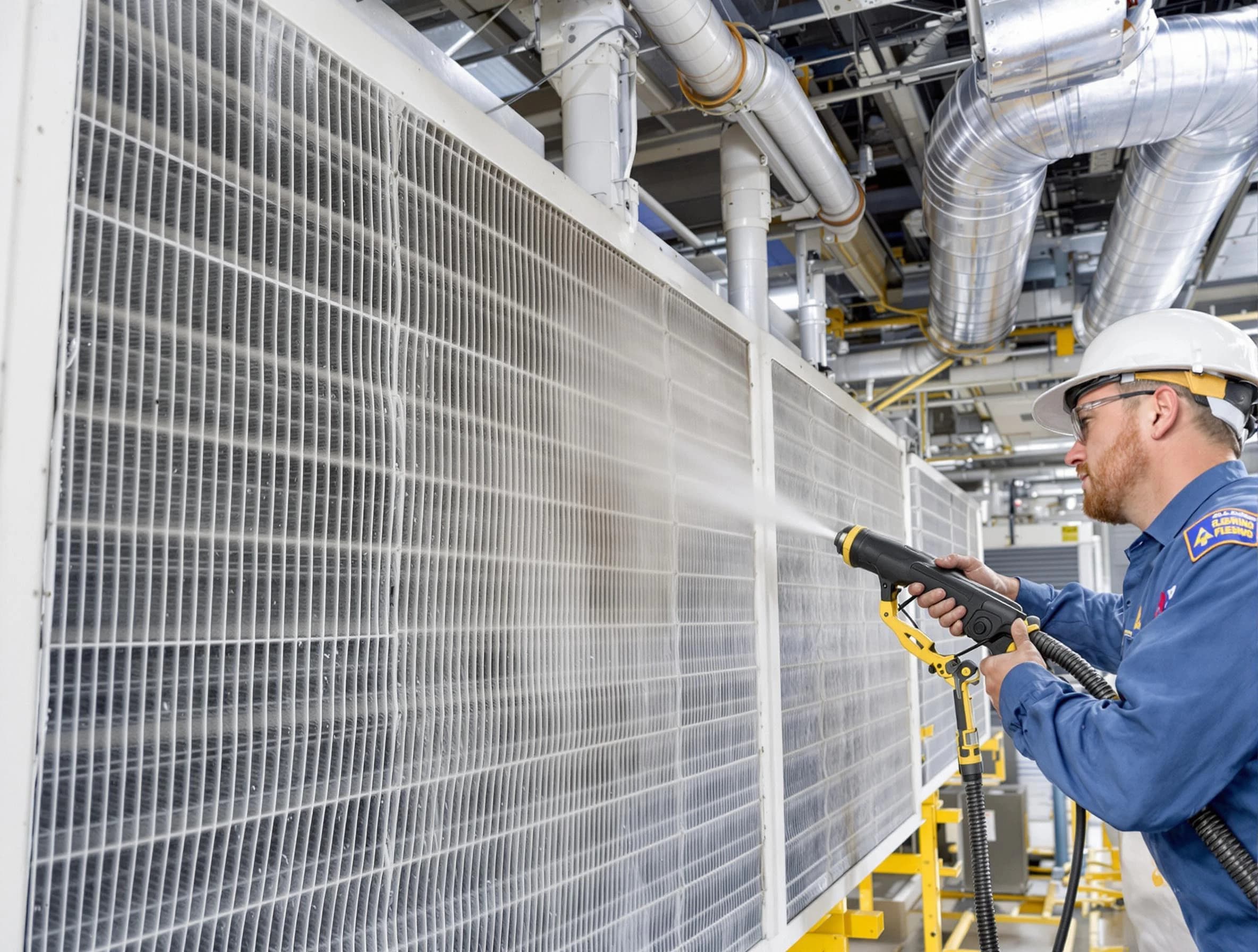 Professional commercial coil cleaning by Kennesaw Air Duct Cleaning in Kennesaw