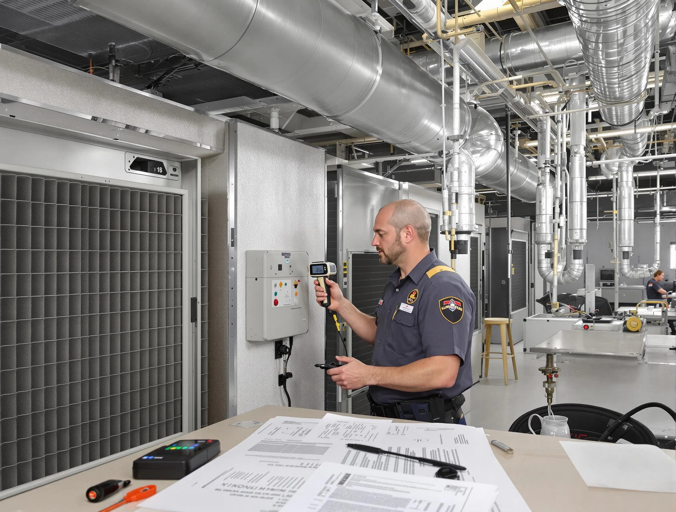 Professional filter system inspection by Kennesaw Air Duct Cleaning in Kennesaw