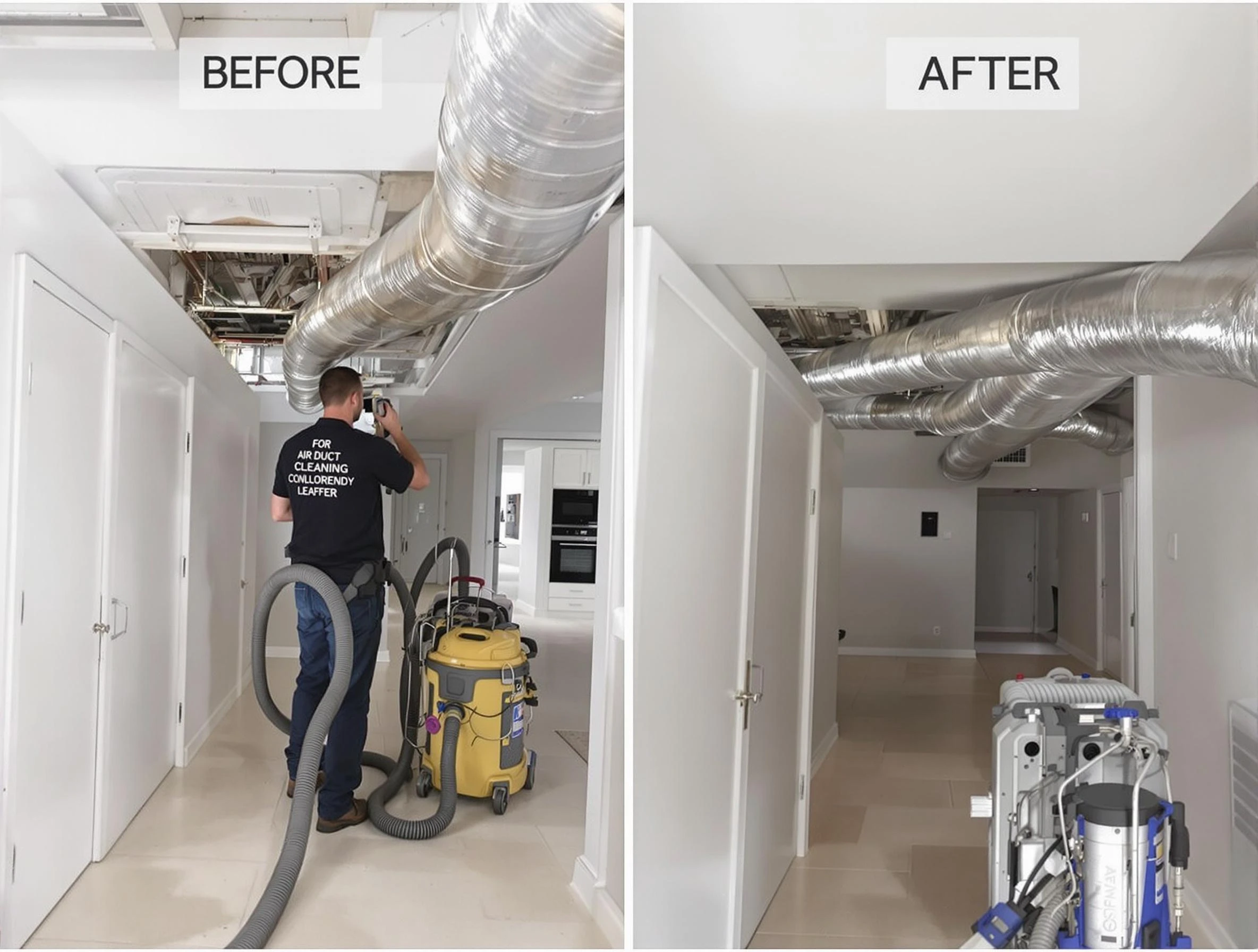 Kennesaw Air Duct Cleaning professional performing thorough air duct cleaning in Kennesaw