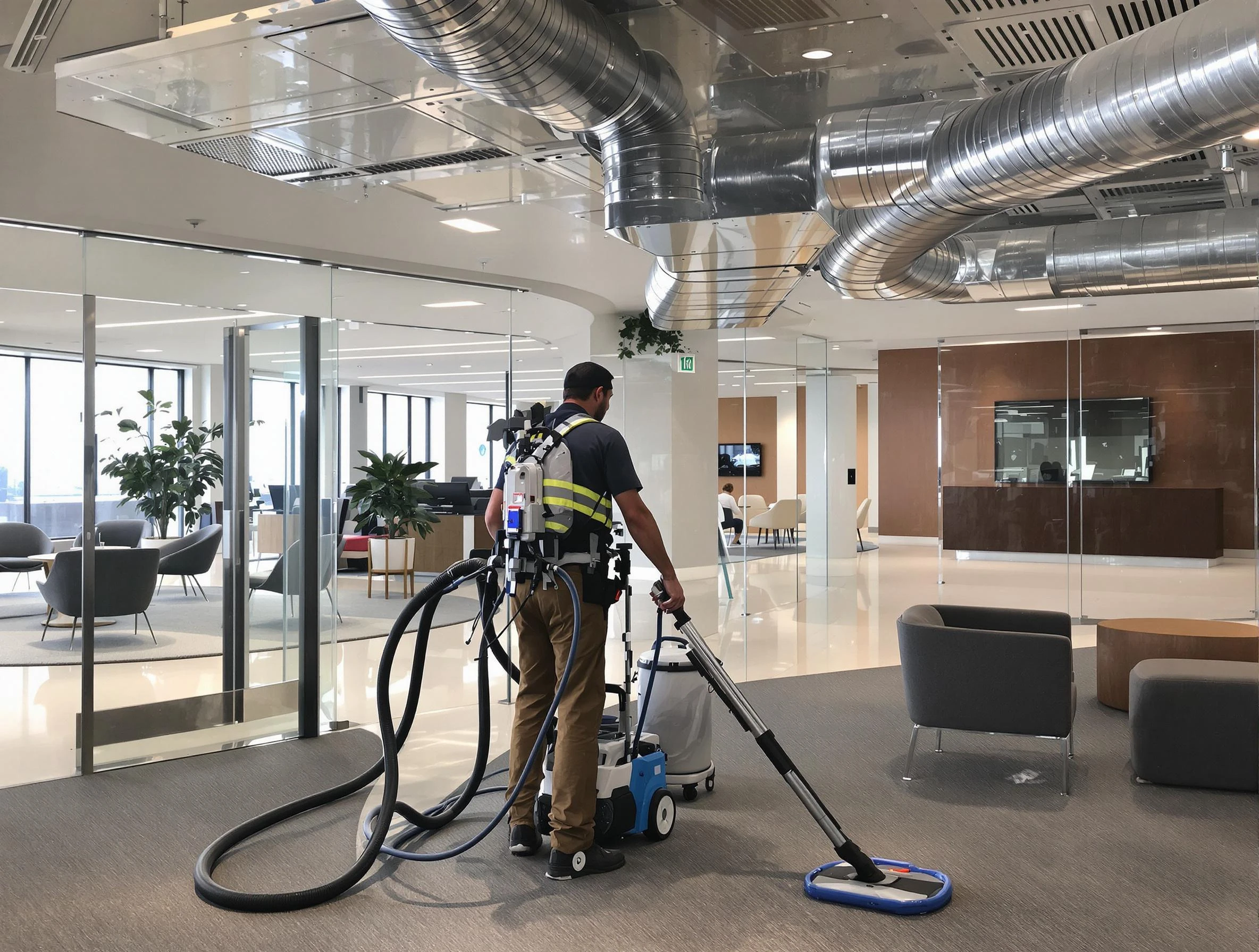 Commercial duct cleaning service by Kennesaw Air Duct Cleaning in Kennesaw