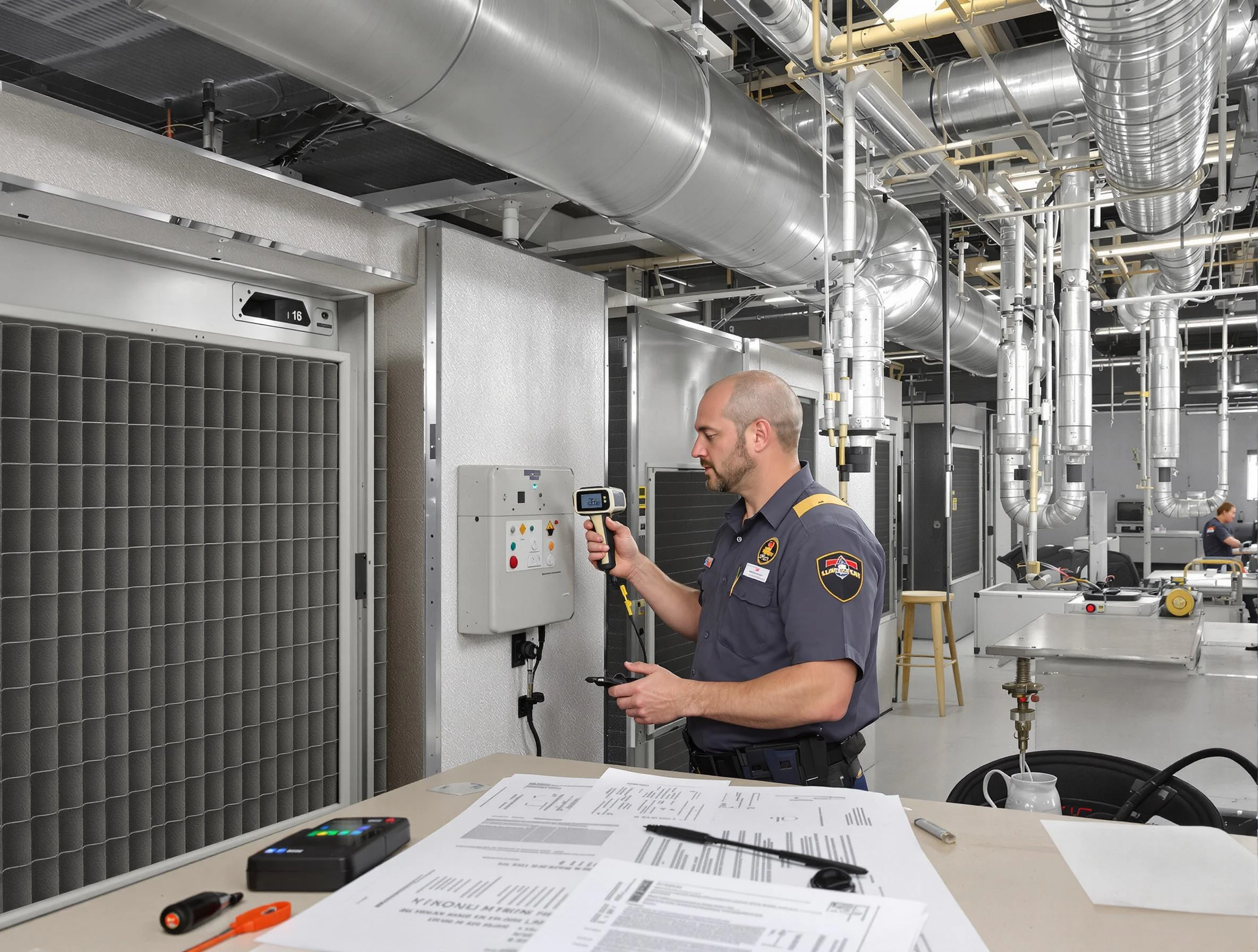 Professional filter system inspection by Kennesaw Air Duct Cleaning in Kennesaw